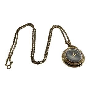 Vintage Sheffield Wind Up Pendant Watch (Working) with Chain - Seconds Circle*